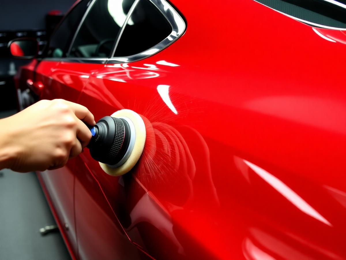 Paint correction in progress